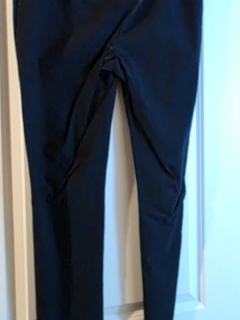 Women's Navy Blue Slim Stretch Pants Peck & Peck